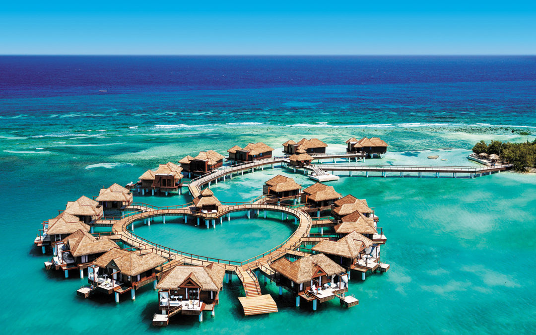 Overwater Bungalows in the Caribbean